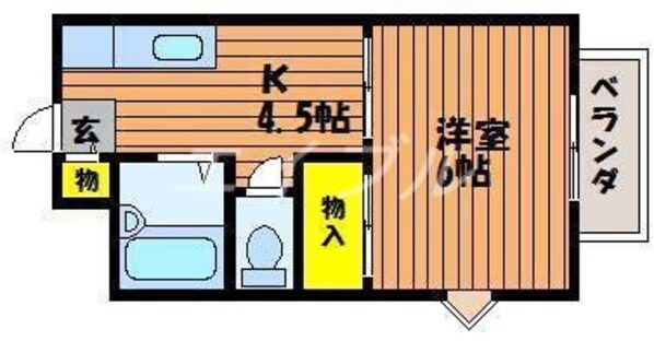 CASA茶屋町の物件間取画像